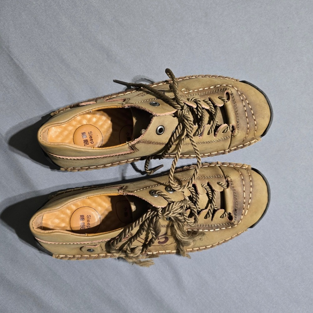 Fashion 5 1978 Men's European Style Soft Leather Lace-Up Shoes Size US 9